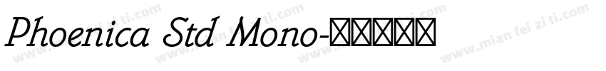 Phoenica Std Mono字体转换